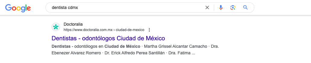 busqueda-en-google-dentista-cdmx-con-resultado-organico-doctoralia