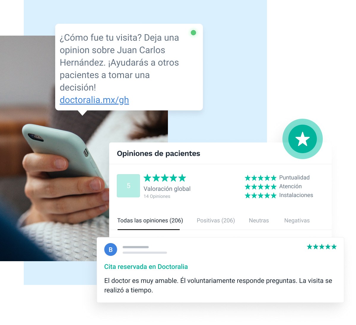 ¿Cómo fue tu visita Deja una opinion sobre Juan Carlos Hernández y ayudarás a otros pacientes a tomar una decisión! doctoralia.mxgh