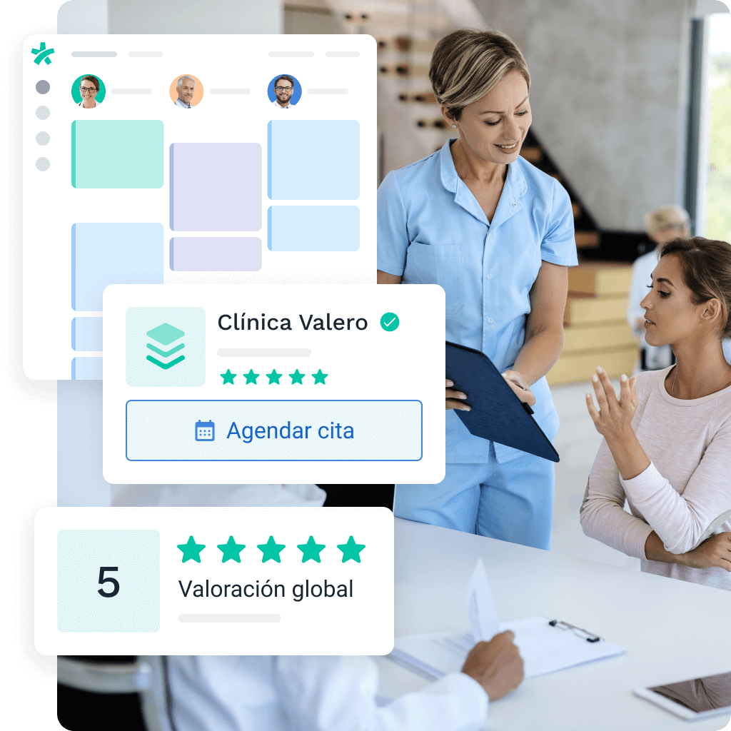 La agenda online de Doctoralia para clínicas te ayudará a ahorrar tiempo de gestión, fidelizar pacientes y aumentar la rentabilidad.